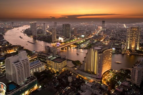 aerial_view_of_downtown_at_sunset,bangkok