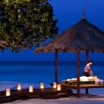 Outdoor Massage Banyan Tree Vabbinfaru Maldives Honeymoon Getaway Holiday