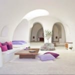 Living Area Perivolas Hotel Santorini Greece Luxury Getaway Holiday Uniq Luxe
