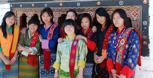 The happy, smiling people of Bhutan are a familiar sight to those on a Bhutan trip