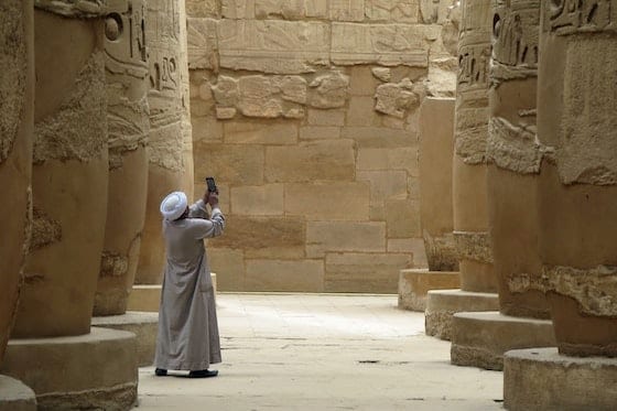 The looming Egyptian architecture is an icon in Africa