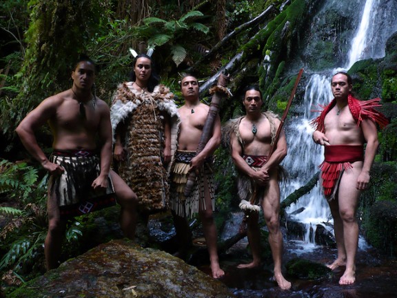 A tribe of Maoris waiting to welcome you to the sacred lands of New Zealand, a great opportunity for a cultural immersion